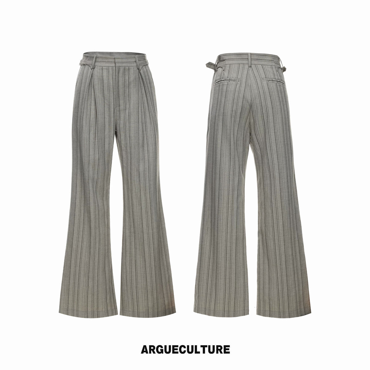 Argue Culture Cuban-Collar Stripe Shirt and Pants Set - color view 8
