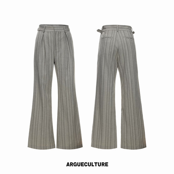 Argue Culture Cuban-Collar Stripe Shirt and Pants Set - color view 8
