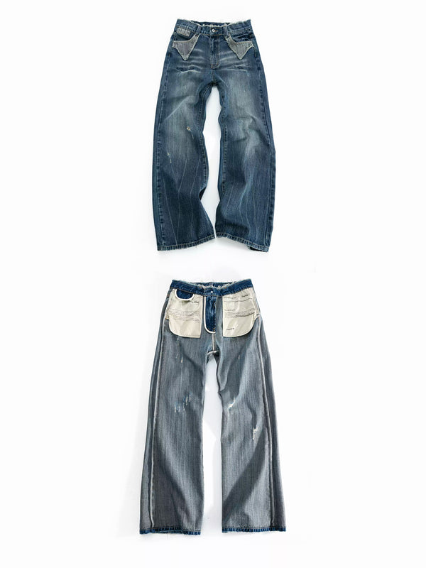 Argue Culture Distressed Flared Jeans - gallery view 2