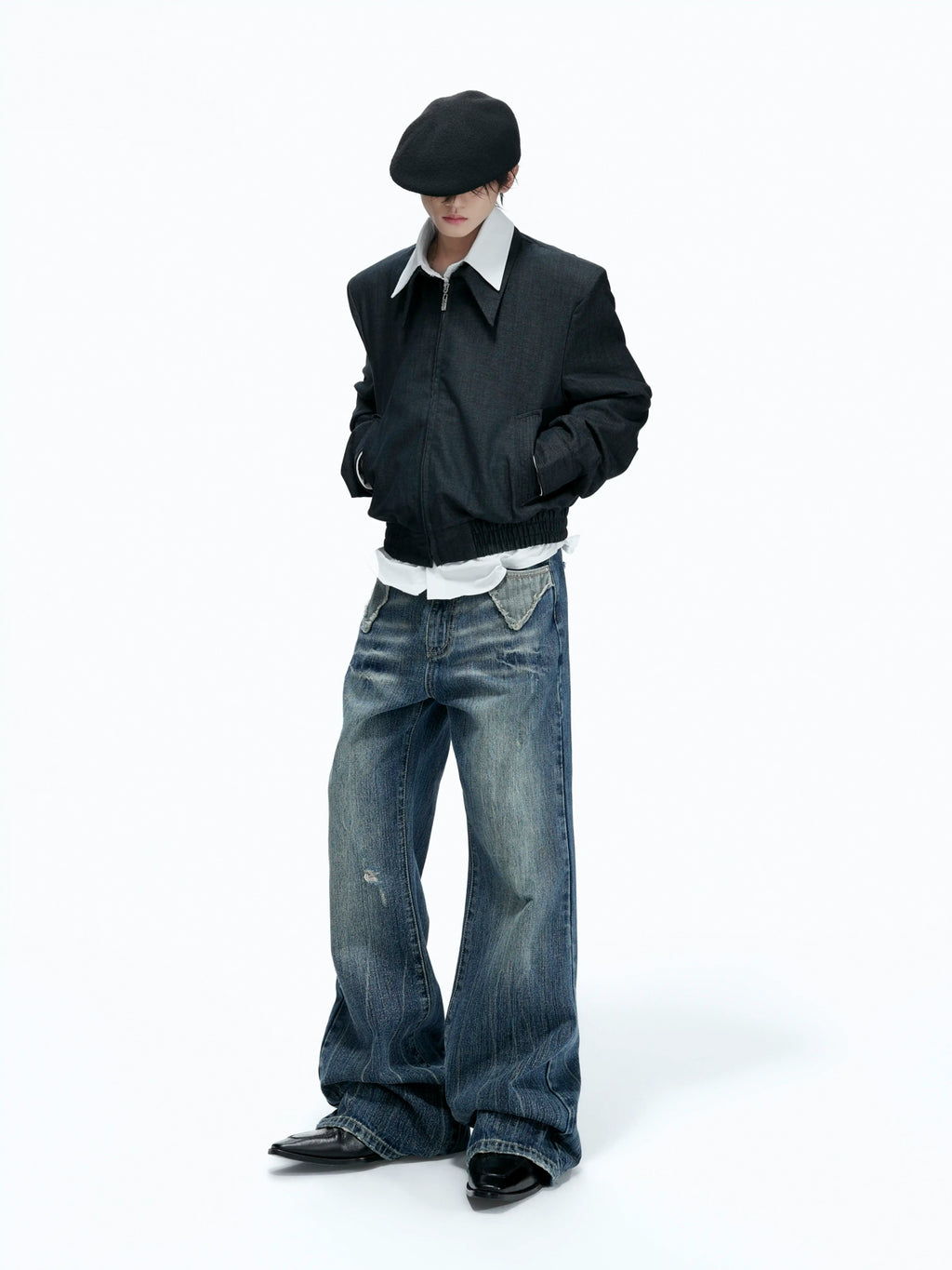 Argue Culture Distressed Flared Jeans - gallery view 4