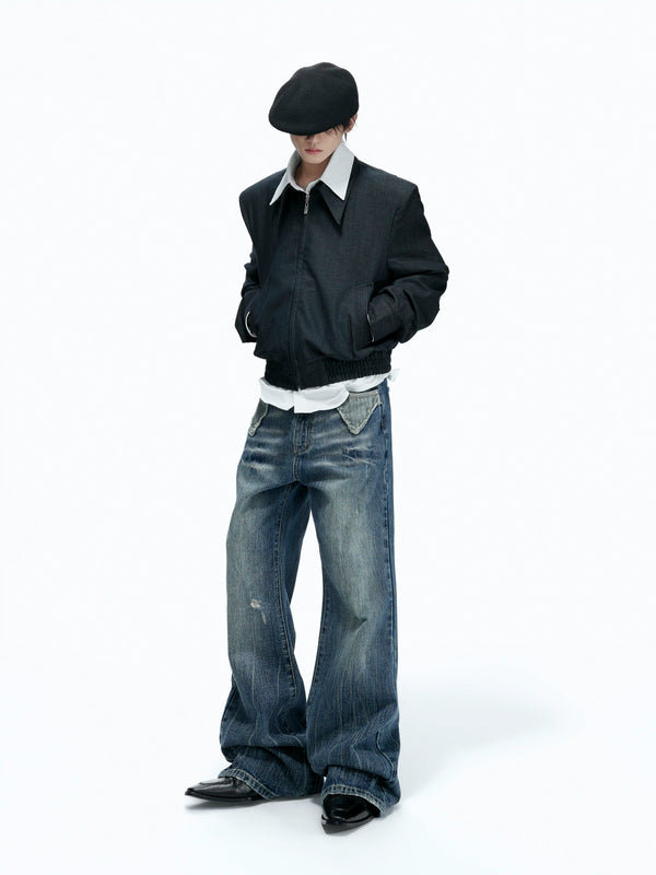 Argue Culture Distressed Flared Jeans - gallery view 4