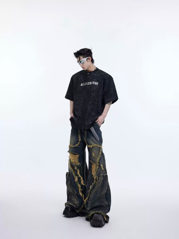 Argue Culture Shimmer Graphic Padded-Shoulder T-Shirt - gallery view 5