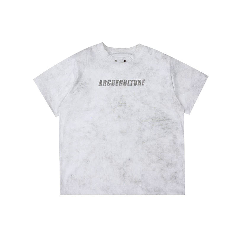 Argue Culture Shimmer Graphic Padded-Shoulder T-Shirt - color view 8