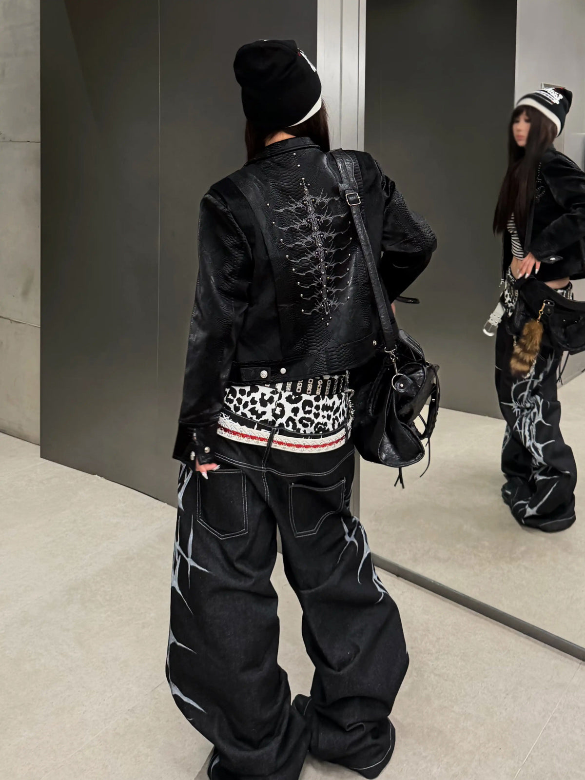 Argue Culture Studded Snake-Embroidered Jacket - gallery view 2