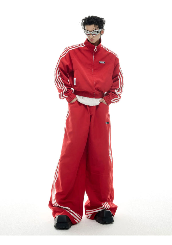 Argue Culture Four-Stripe Cropped Track Jacket - product detail view 11