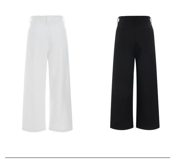 Argue Culture Embroidered Wide-Leg Tailored Pants - product detail view 9