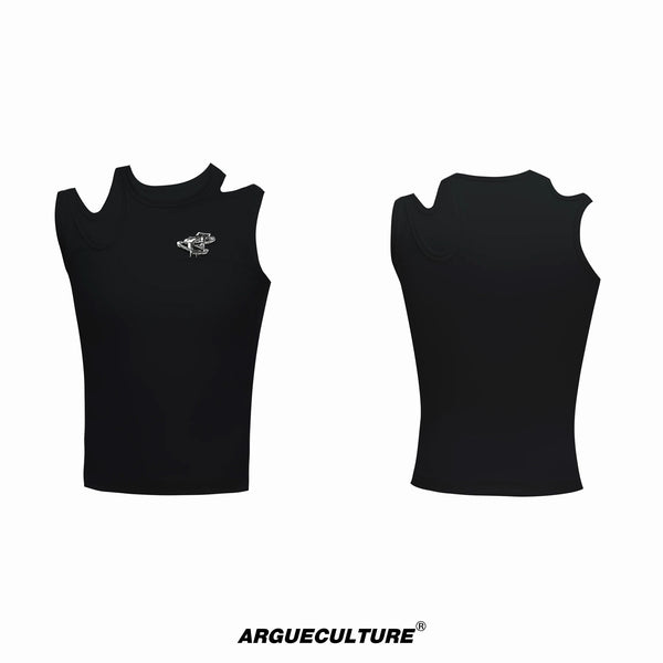 Argue Culture Cutout Metal-Detail Fitted Tank Top - color view 8