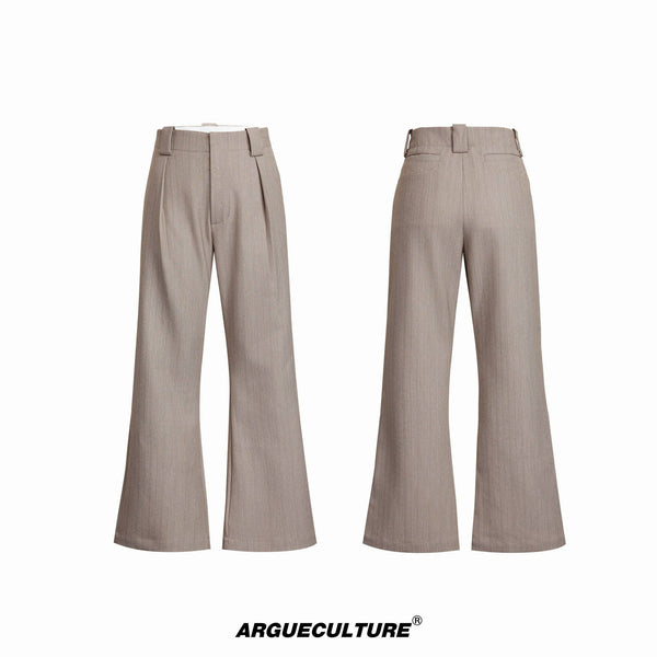 Argue Culture Embroidered Micro-Flare Tailored Pants - color view 7