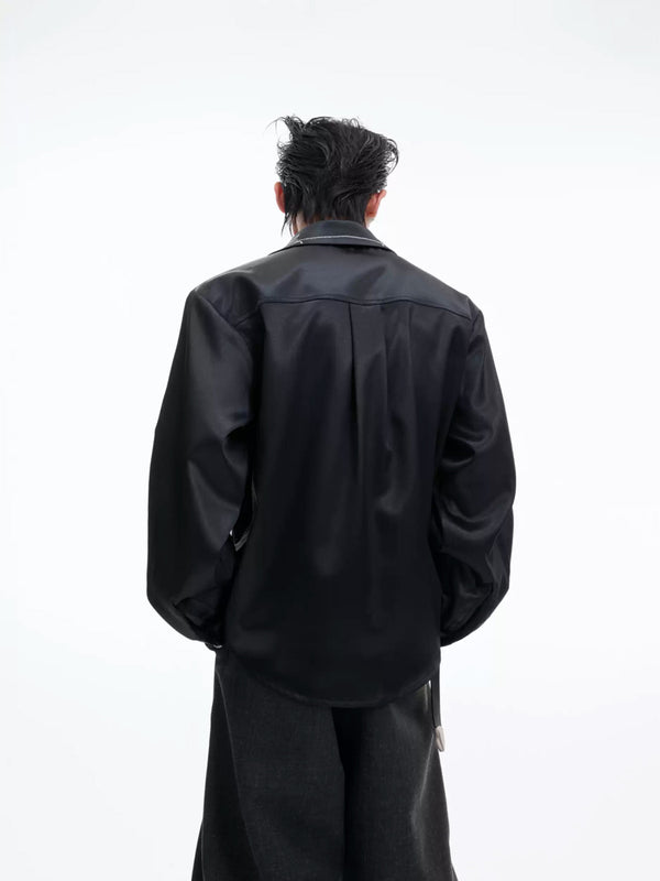 Argue Culture Shimmer Cropped Shirt - gallery view 3