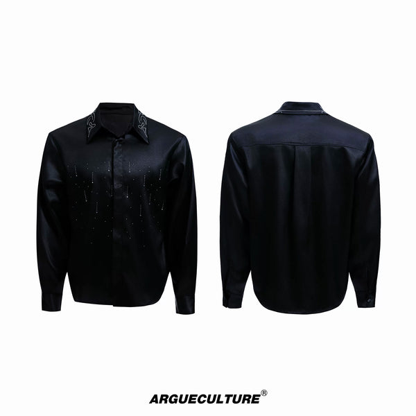 Argue Culture Shimmer Cropped Shirt - color view 7