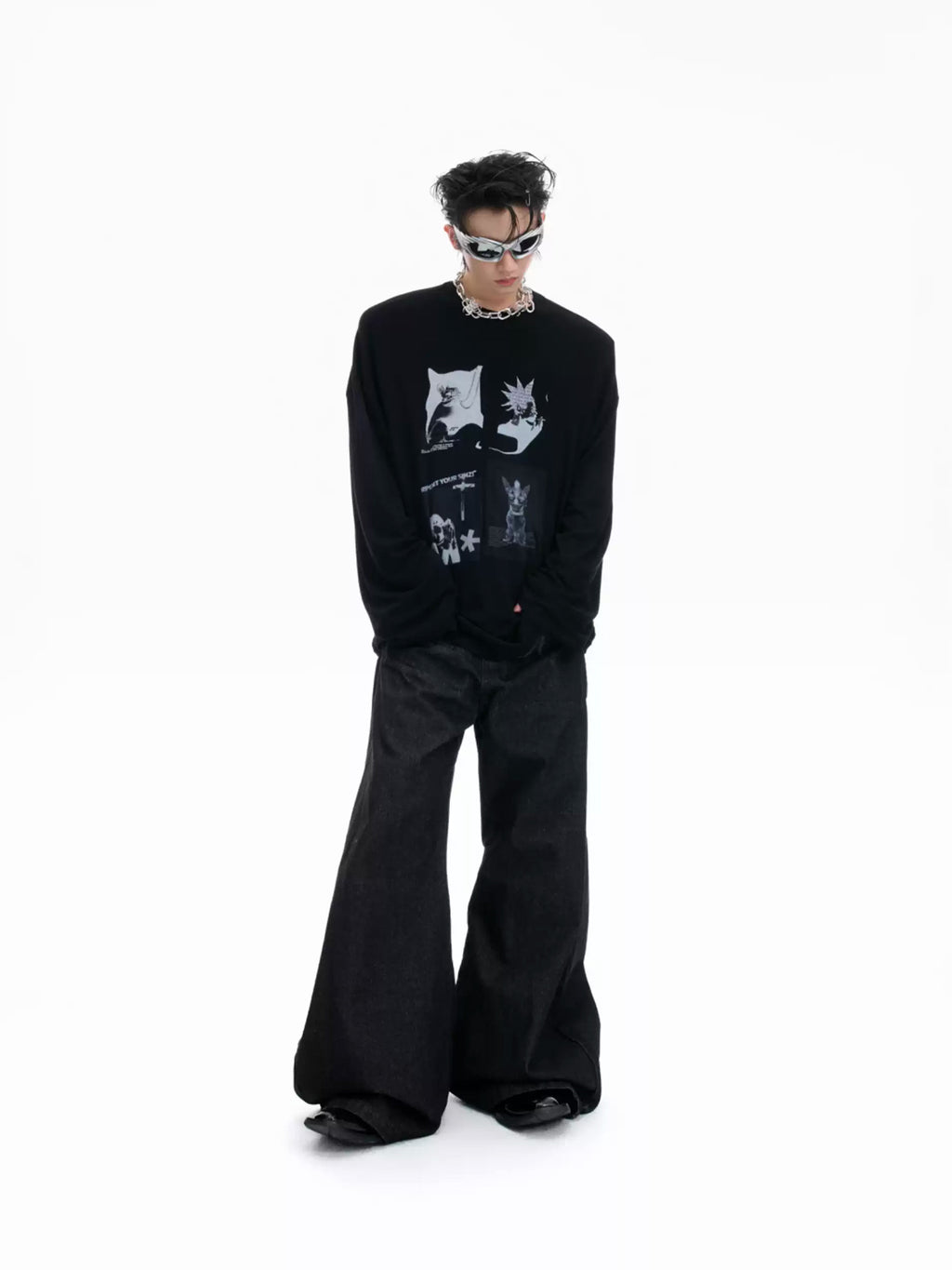 Argue Culture Art-Print Relaxed Long-Sleeve T-Shirt - gallery view 4