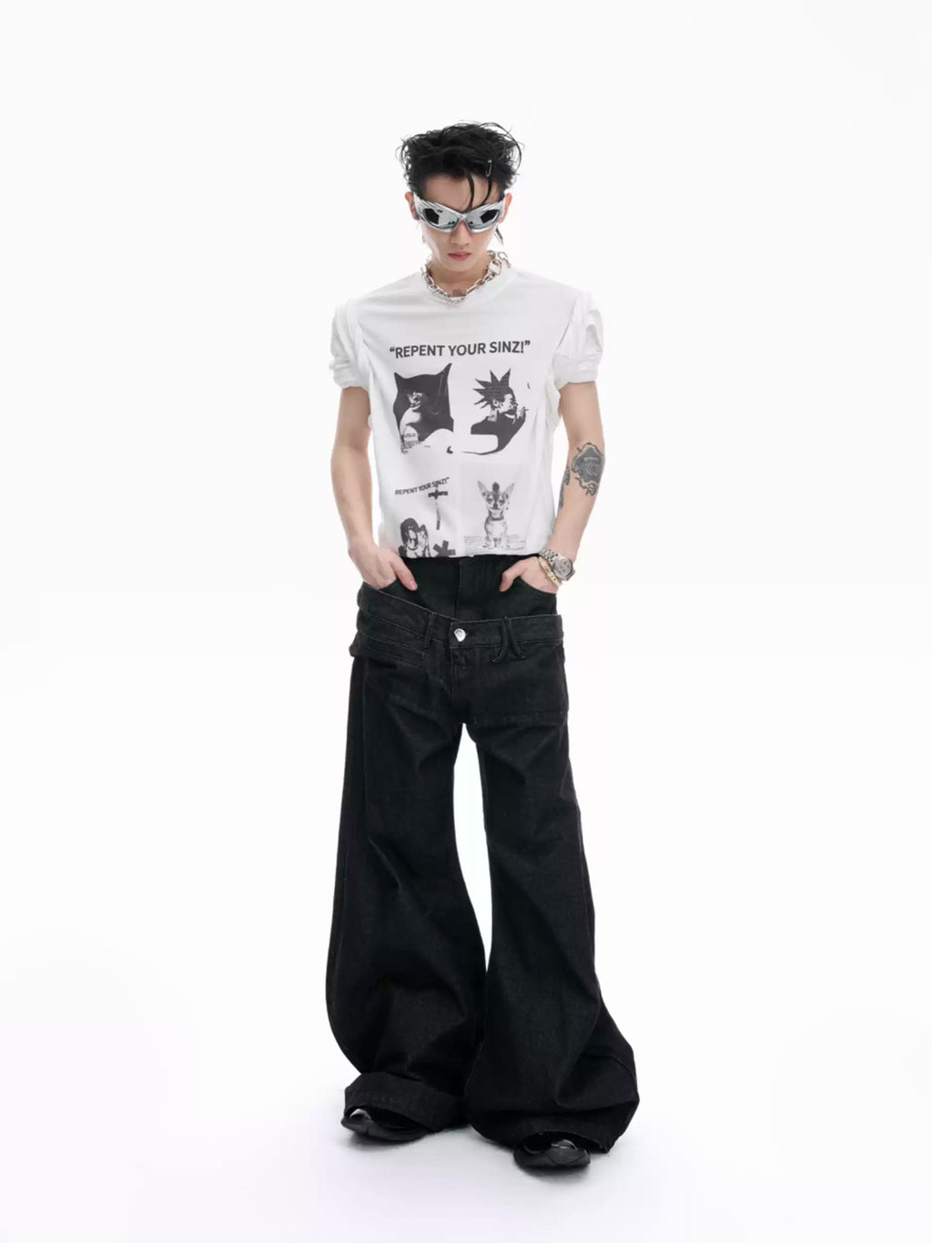 Argue Culture Art-Print Relaxed Long-Sleeve T-Shirt - gallery view 5