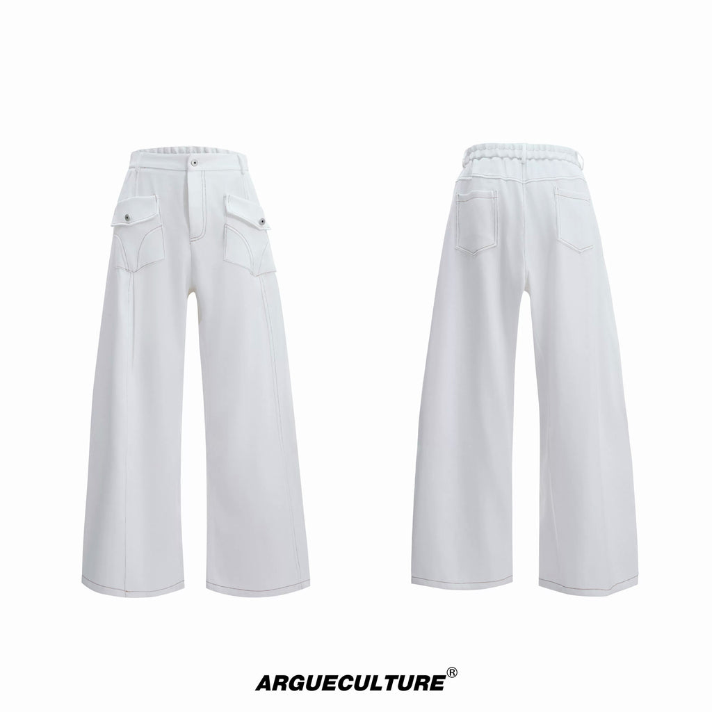 Argue Culture Pearl-Trim Contrast-Stitch Set - color view 12