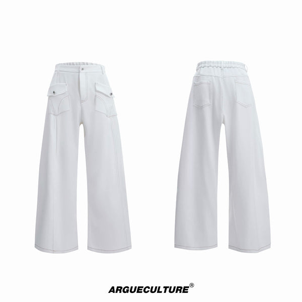 Argue Culture Pearl-Trim Contrast-Stitch Set - color view 12