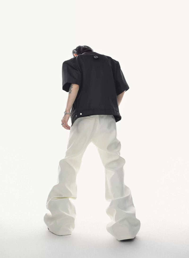 Argue Culture Panelled Flared Tailored Pants - product detail view 8