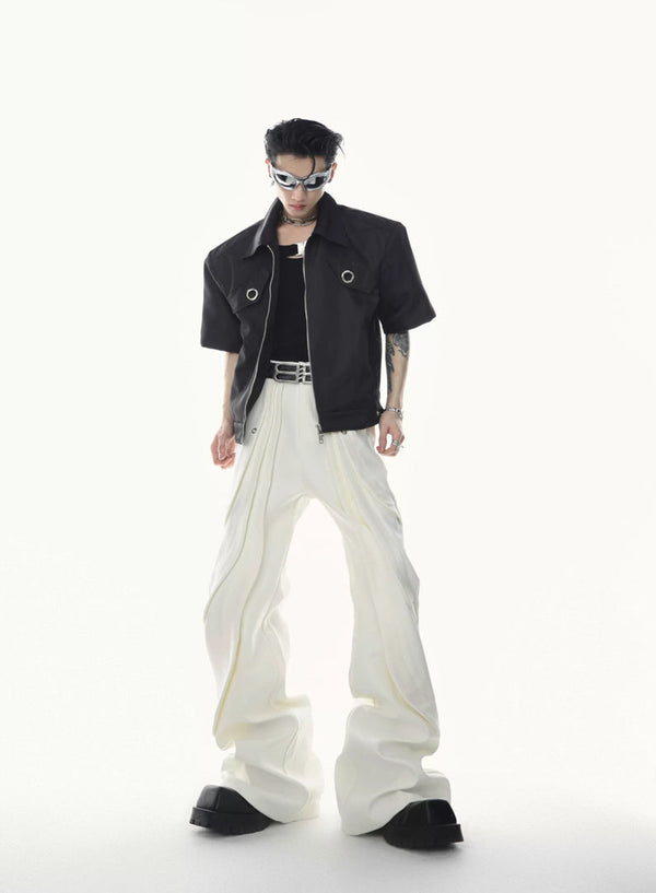 Argue Culture Panelled Flared Tailored Pants - product detail view 9