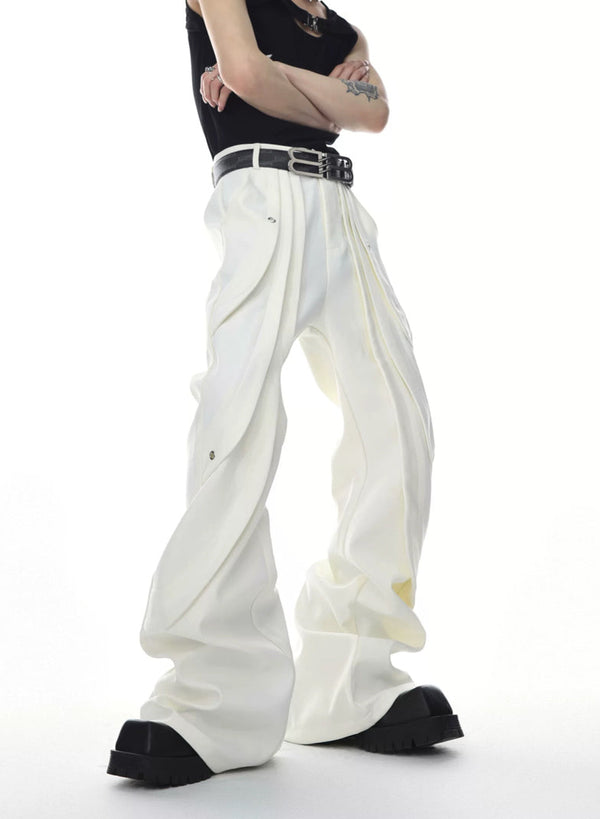 Argue Culture Panelled Flared Tailored Pants - product detail view 10