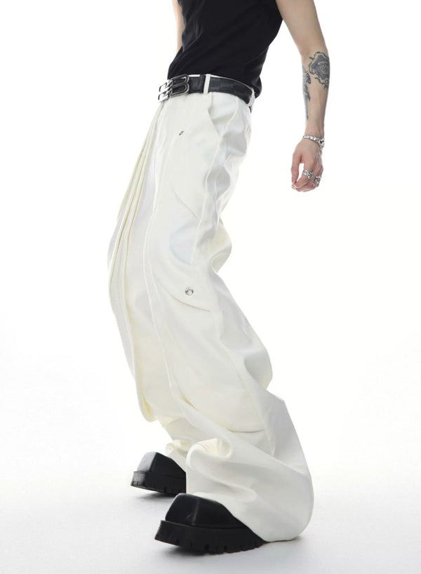 Argue Culture Panelled Flared Tailored Pants - product detail view 11