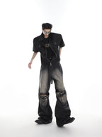 ArguE CulturE Belt Buckle Cut Denim - COPPING THREADS - ArguE CulturE