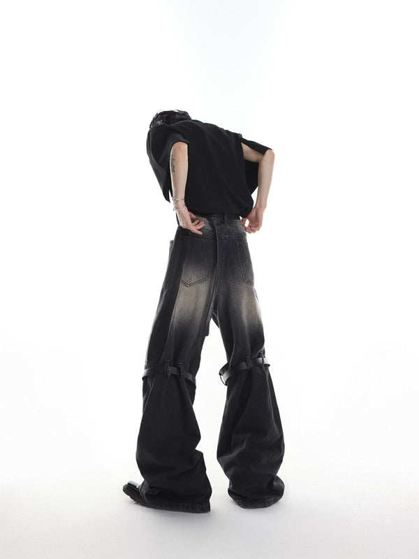 ArguE CulturE Belt Buckle Cut Denim Black - COPPING THREADS - ArguE CulturE