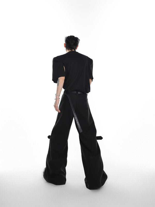 ArguE CulturE Buckle Flared Trousers - COPPING THREADS - ArguE CulturE