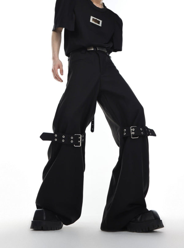 ArguE CulturE Buckle Flared Trousers - COPPING THREADS - ArguE CulturE