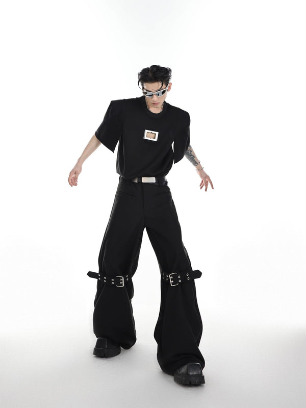 ArguE CulturE Buckle Flared Trousers - COPPING THREADS - ArguE CulturE
