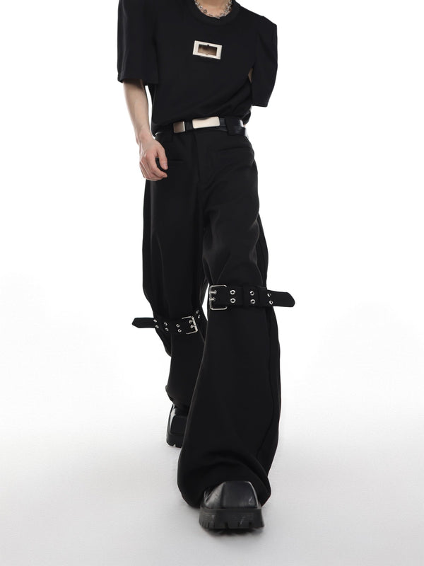 ArguE CulturE Buckle Flared Trousers - COPPING THREADS - ArguE CulturE