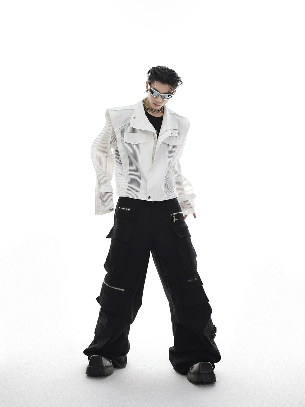 ArguE CulturE Deconstructed Mesh Panel Jacket - COPPING THREADS - ArguE CulturE