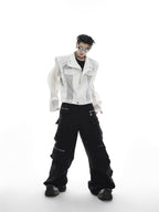 ArguE CulturE Deconstructed Mesh Panel Jacket - COPPING THREADS - ArguE CulturE