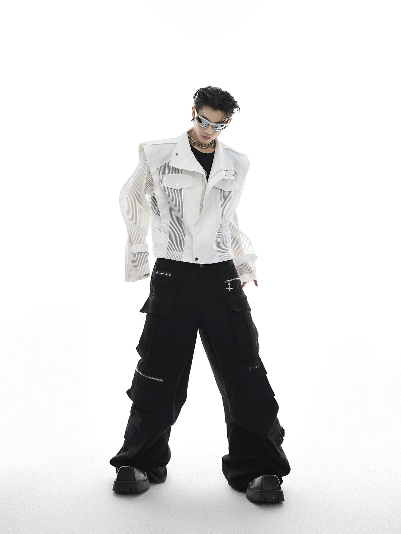 ArguE CulturE Deconstructed Mesh Panel Jacket - COPPING THREADS - ArguE CulturE