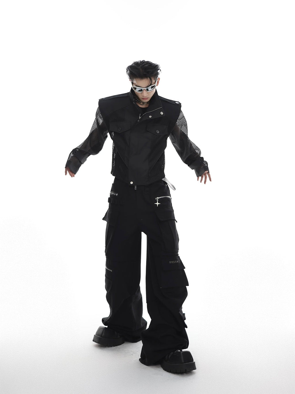 ArguE CulturE Deconstructed Mesh Panel Jacket - COPPING THREADS - ArguE CulturE