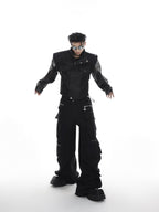 ArguE CulturE Deconstructed Mesh Panel Jacket - COPPING THREADS - ArguE CulturE