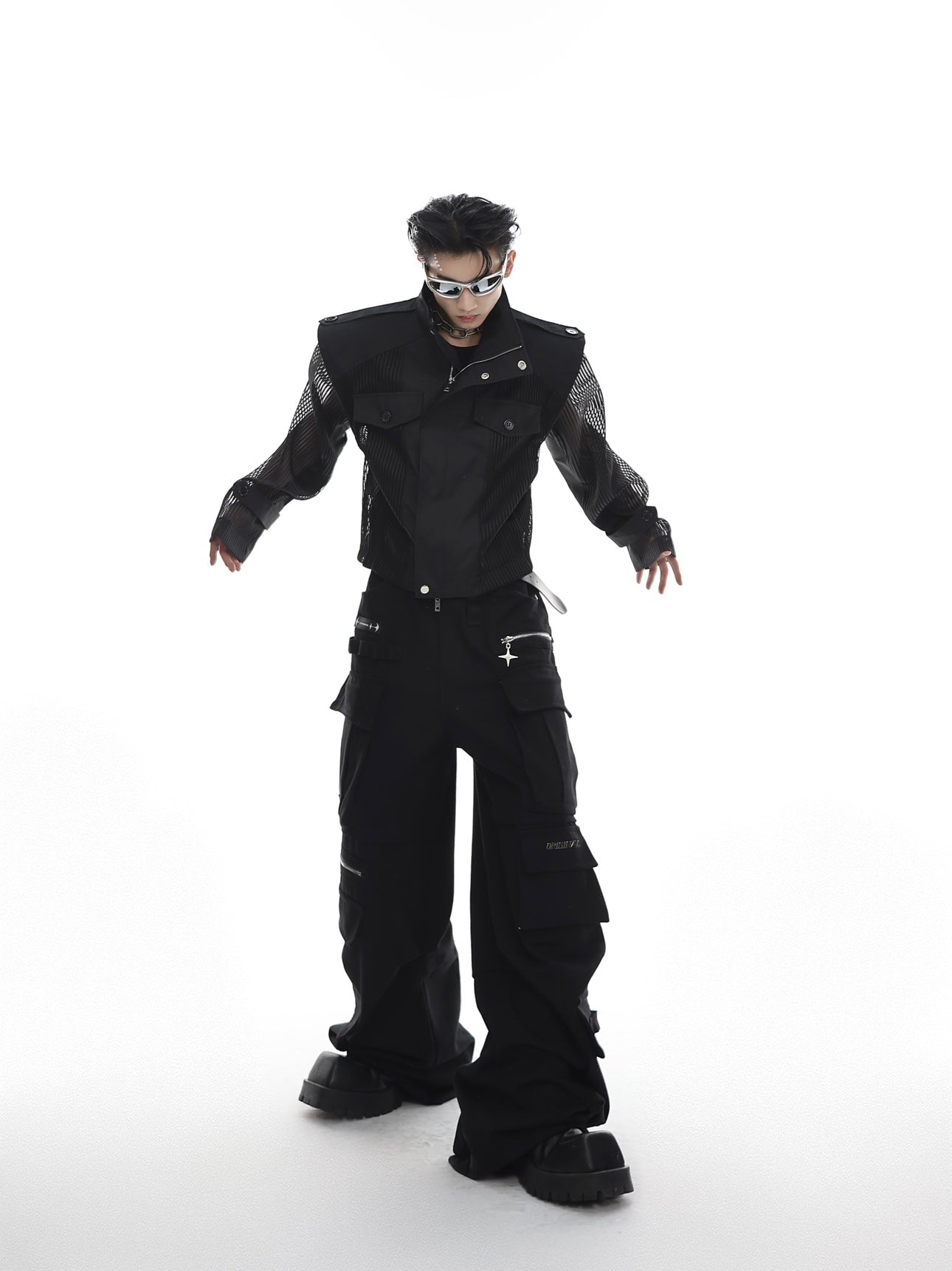 ArguE CulturE Deconstructed Mesh Panel Jacket - COPPING THREADS - ArguE CulturE