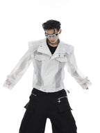 ArguE CulturE Deconstructed Mesh Panel Jacket - COPPING THREADS - ArguE CulturE