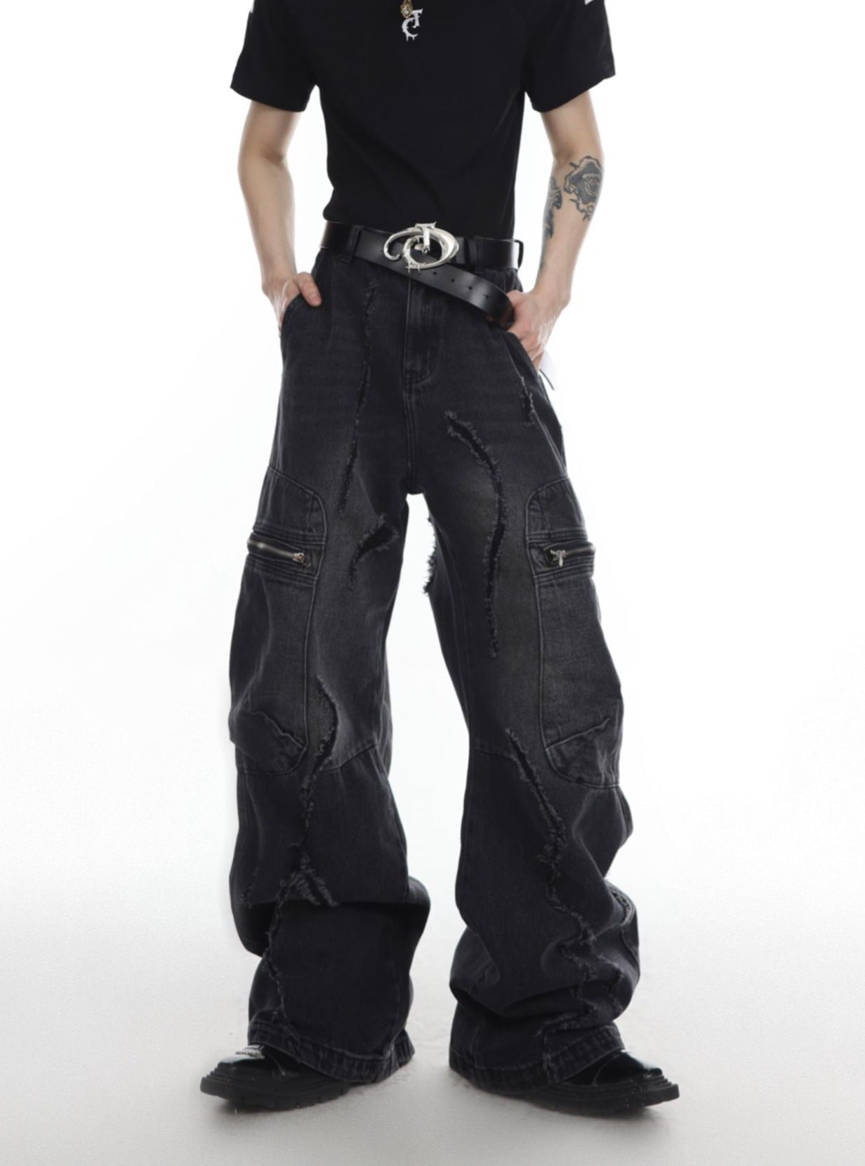 ArguE CulturE Deconstructed Pocket Distressed Vintage Denim - COPPING THREADS - ArguE CulturE