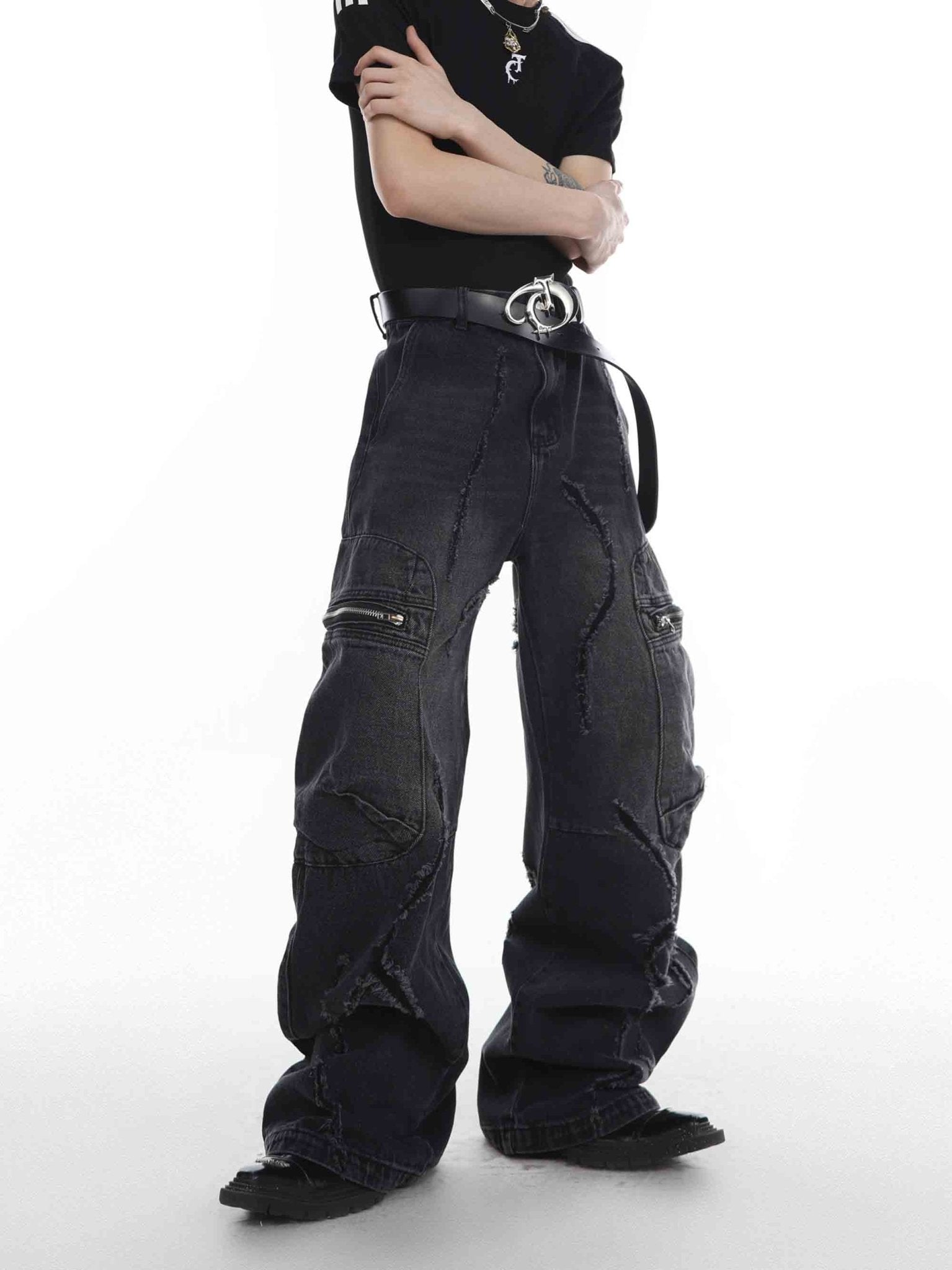 ArguE CulturE Deconstructed Pocket Distressed Vintage Denim - COPPING THREADS - ArguE CulturE