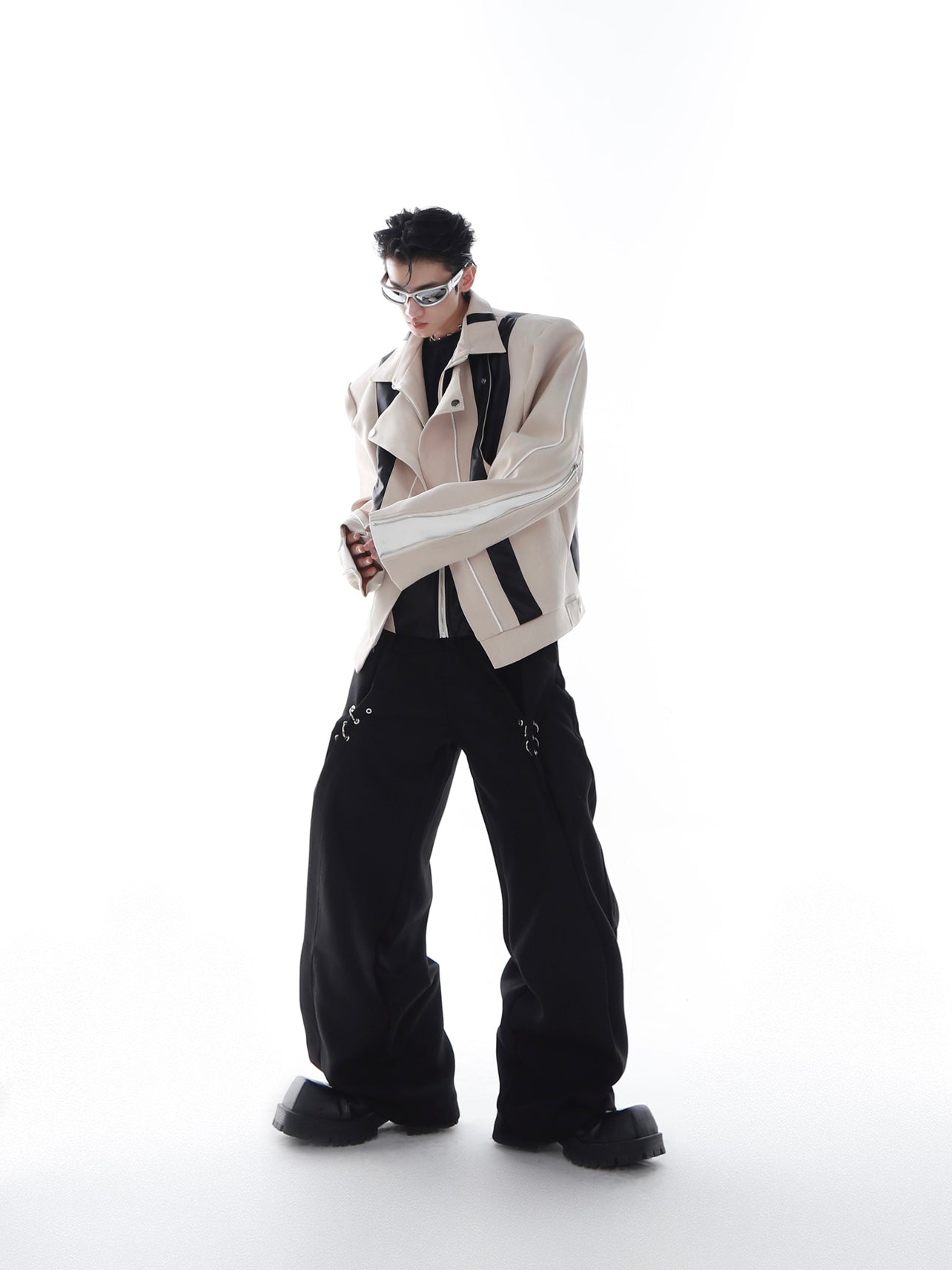 ArguE CulturE Deconstructed PU Patchwork Jacket - COPPING THREADS - ArguE CulturE