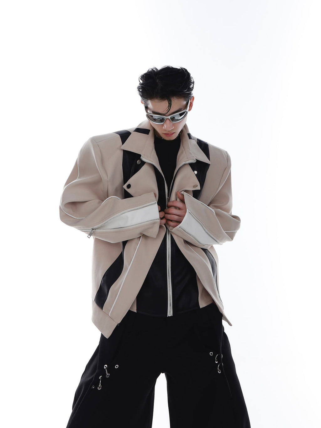 ArguE CulturE Deconstructed PU Patchwork Jacket - COPPING THREADS - ArguE CulturE