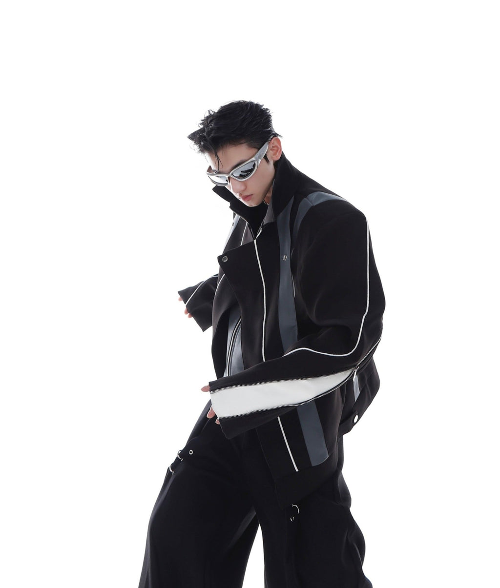 ArguE CulturE Deconstructed PU Patchwork Jacket - COPPING THREADS - ArguE CulturE