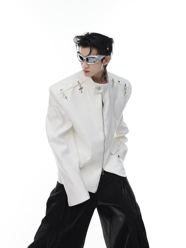 ArguE CulturE Deconstructed Shoulder Metal Button Jacket - COPPING THREADS - ArguE CulturE Hover Image