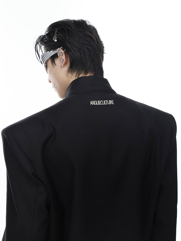 ArguE CulturE Deconstructed Shoulder Metal Button Jacket - COPPING THREADS - ArguE CulturE