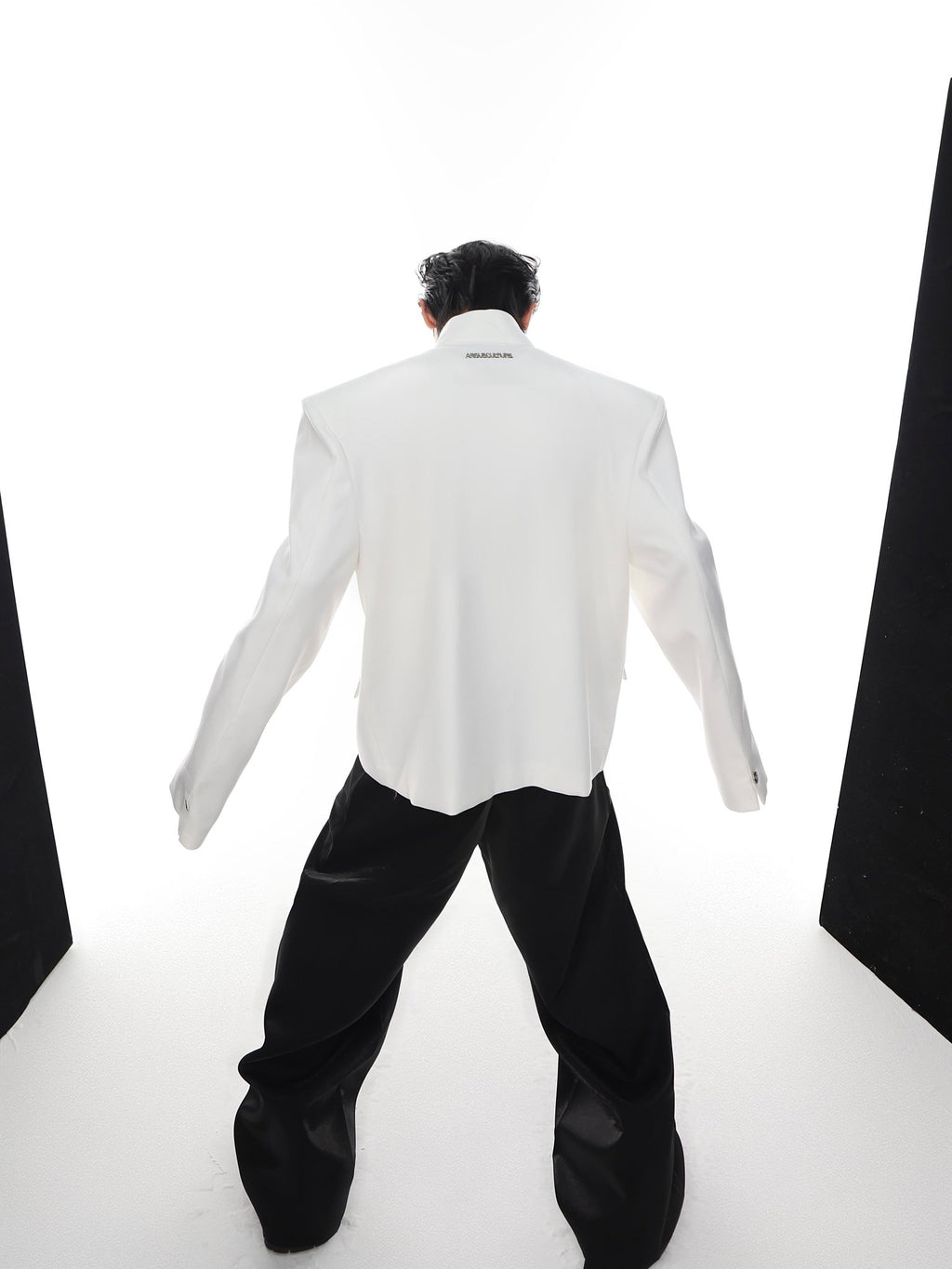 ArguE CulturE Deconstructed Shoulder Metal Button Jacket - COPPING THREADS - ArguE CulturE