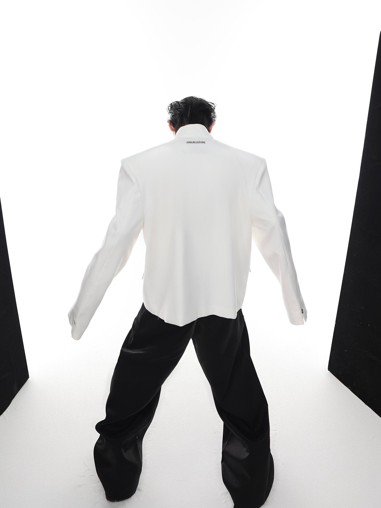 ArguE CulturE Deconstructed Shoulder Metal Button Jacket - COPPING THREADS - ArguE CulturE