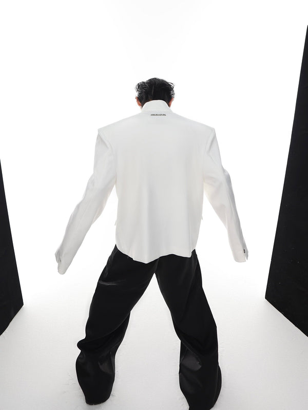 ArguE CulturE Deconstructed Shoulder Metal Button Jacket - COPPING THREADS - ArguE CulturE