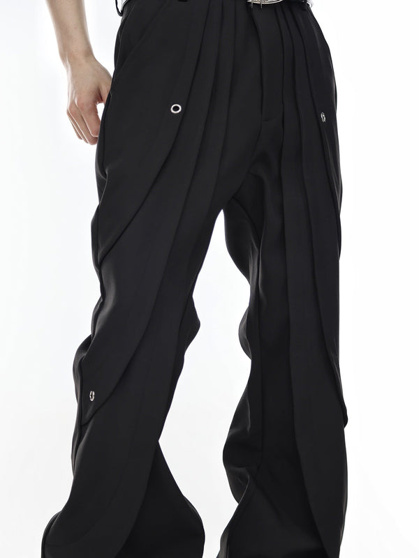 ArguE CulturE Deconstructed Slim Flared Trouser Black - COPPING THREADS - ArguE CulturE