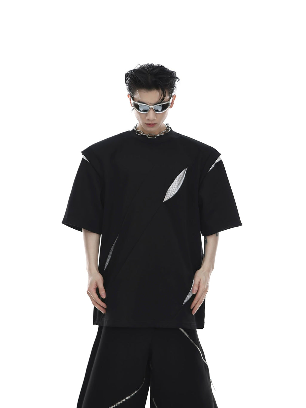 ArguE CulturE Deconstructed Split Patchwork Tee - COPPING THREADS - ArguE CulturE