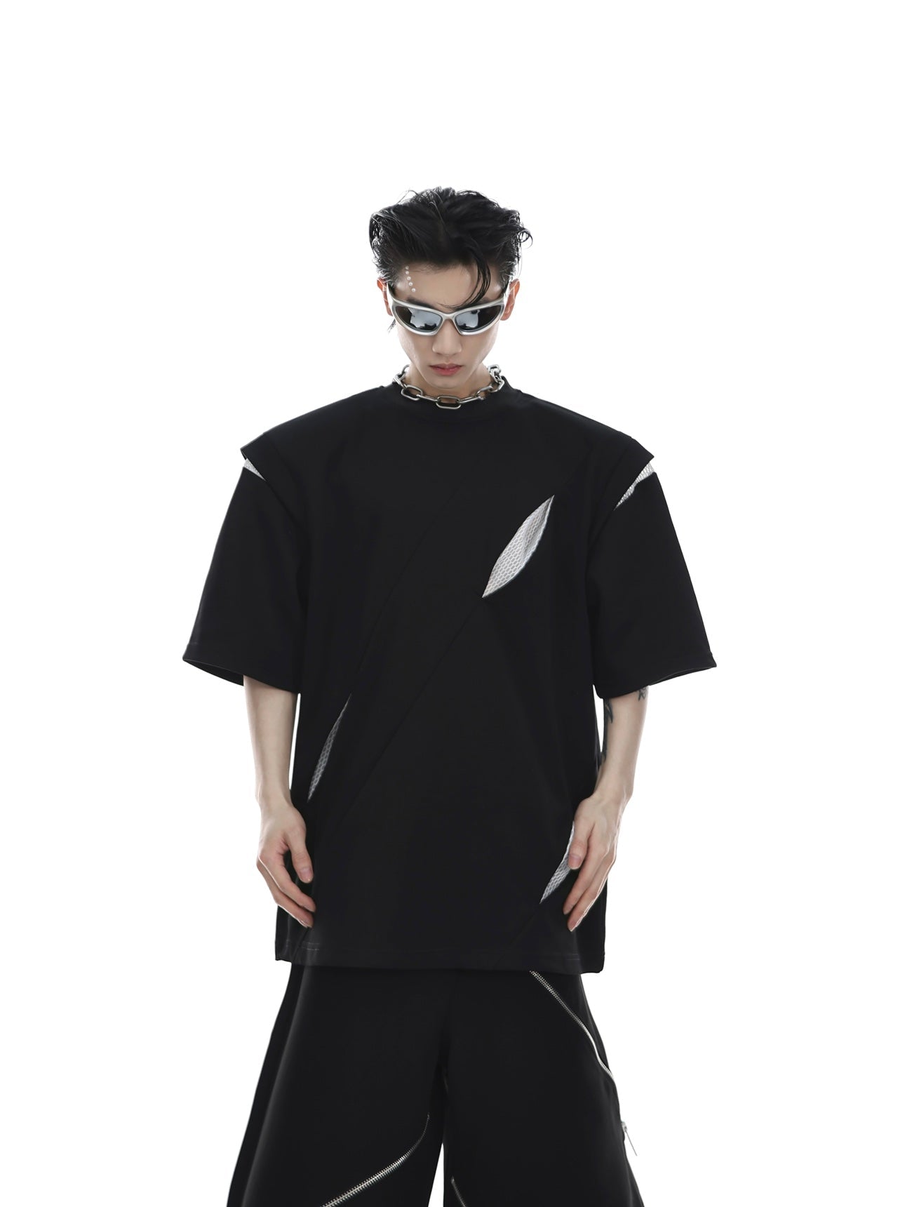 ArguE CulturE Deconstructed Split Patchwork Tee - COPPING THREADS - ArguE CulturE