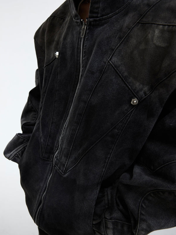 ArguE CulturE Distressed Metal Button Denim - COPPING THREADS - ArguE CulturE