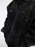 ArguE CulturE Distressed Metal Button Denim Jacket - COPPING THREADS - ArguE CulturE